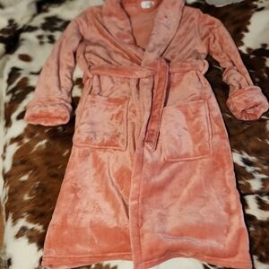 Cozy Pink Plush Women's Robe Sz Sm